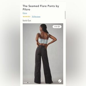 THE SEAMED FLARE PANTS BY PILCRO